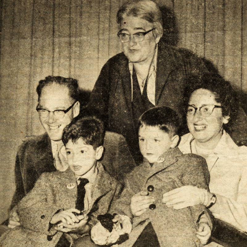 Jan Roček s rodinou